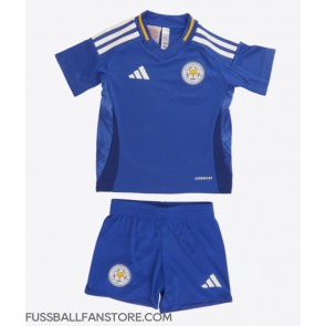 Leicester City Replik Heimtrikot Kinder 2024-25 Kurzarm (+ Kurze Hosen)